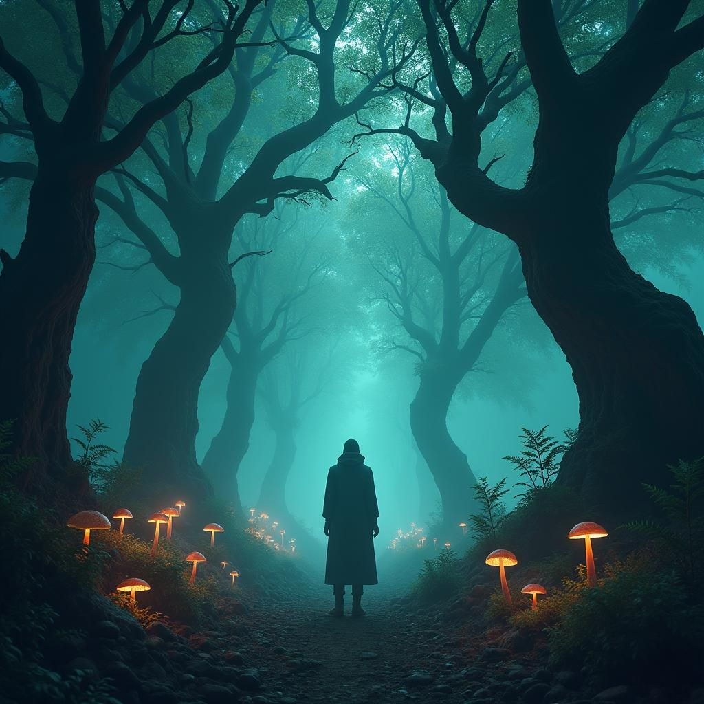 Enchanted Forest Whispers in Hyper-Realistic Matte Painting