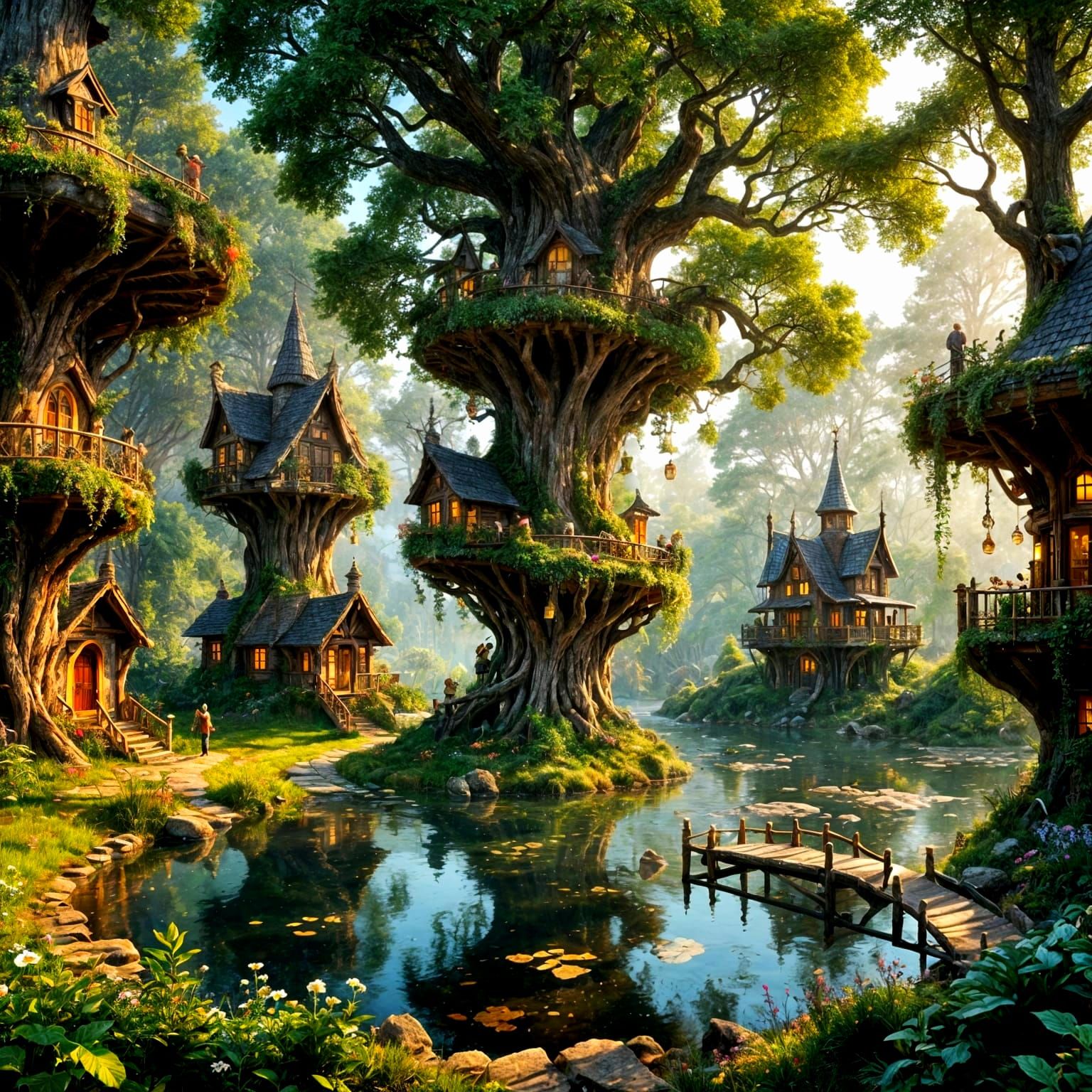 Whimsical Woodland Homes in Enchanted Forest