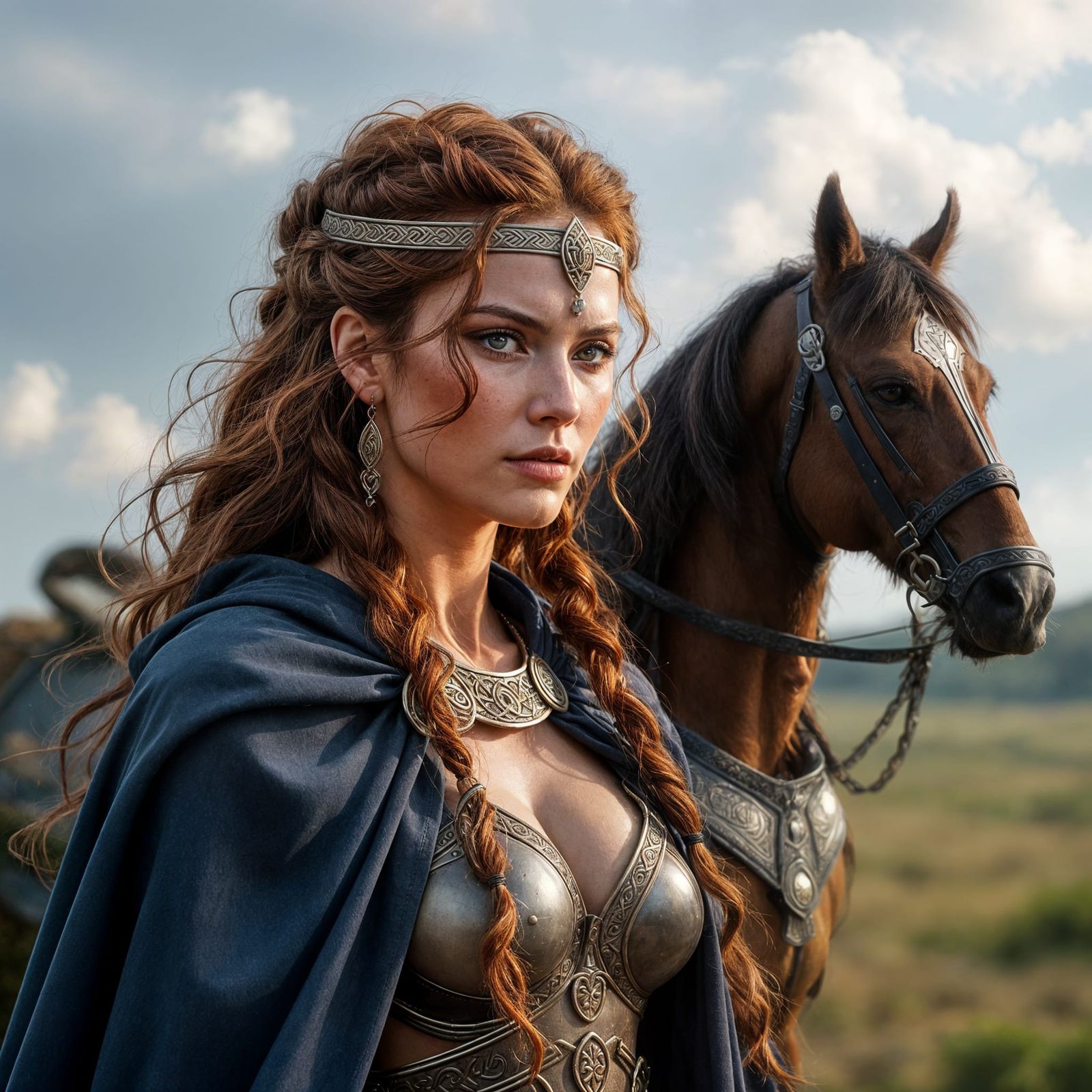 Boudica, Celtic Warrior Queen, in Hyper-Realistic 3D