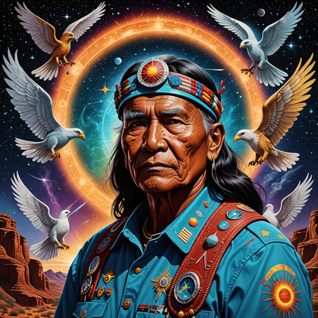 Surreal Cosmic Encounter in Astral Projection