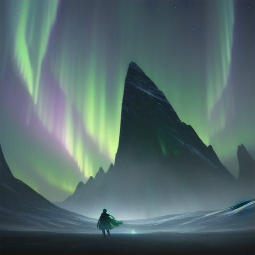 Ethereal Northern Lights Dance Across the Celestial Canvas