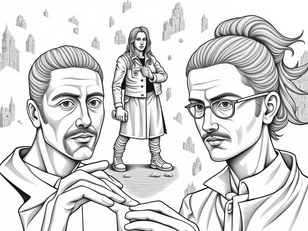 Abstract Geometric Shapes in Vibrant Colors