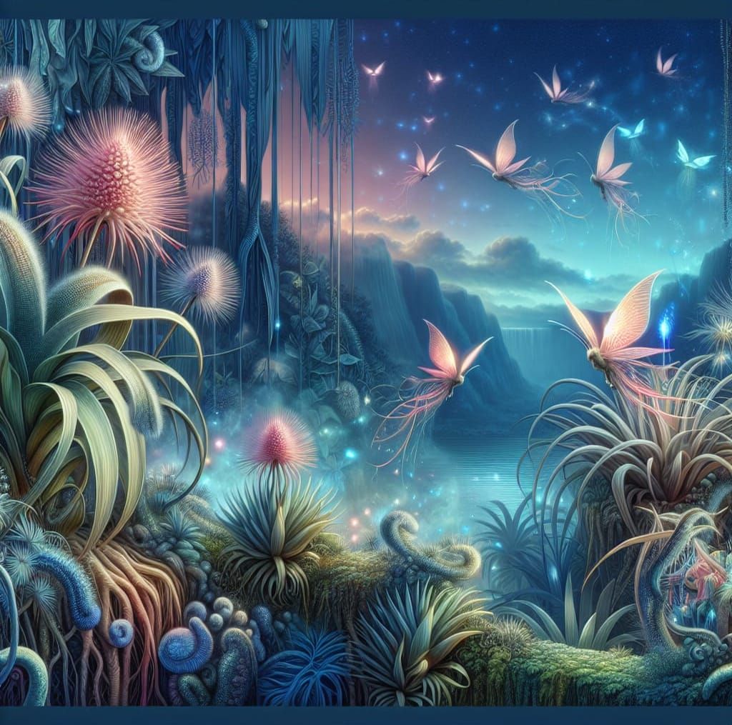 Fantastical Fauna and Humorous Flora in Mystic Fog