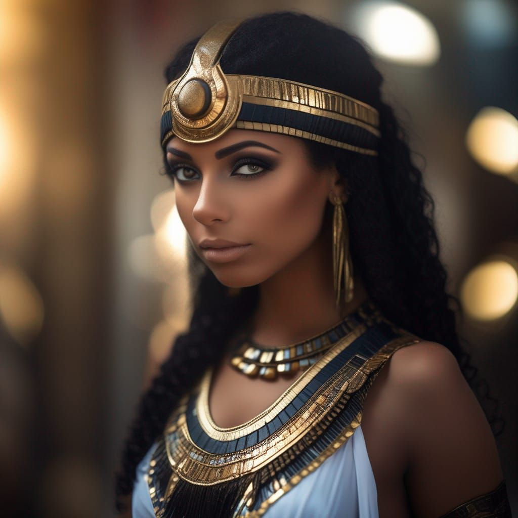 Cleopatra in Egyptian Dress, Professional Photography