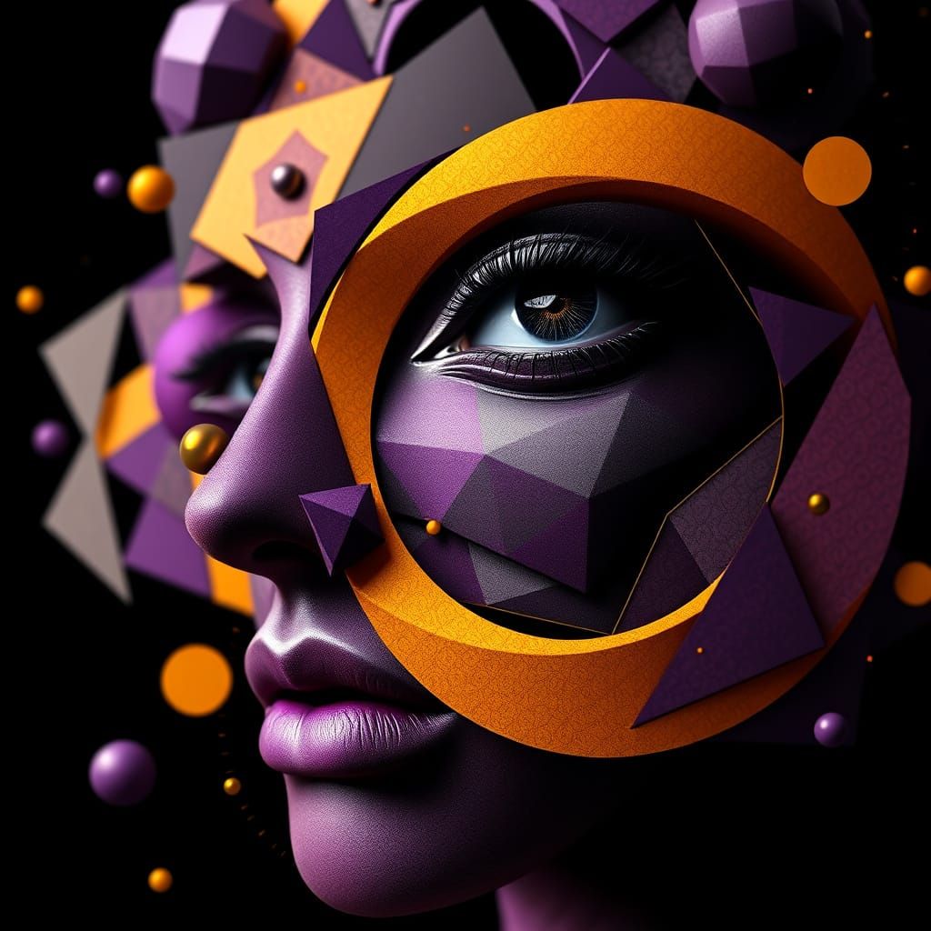 Geometric Abstraction Portrait