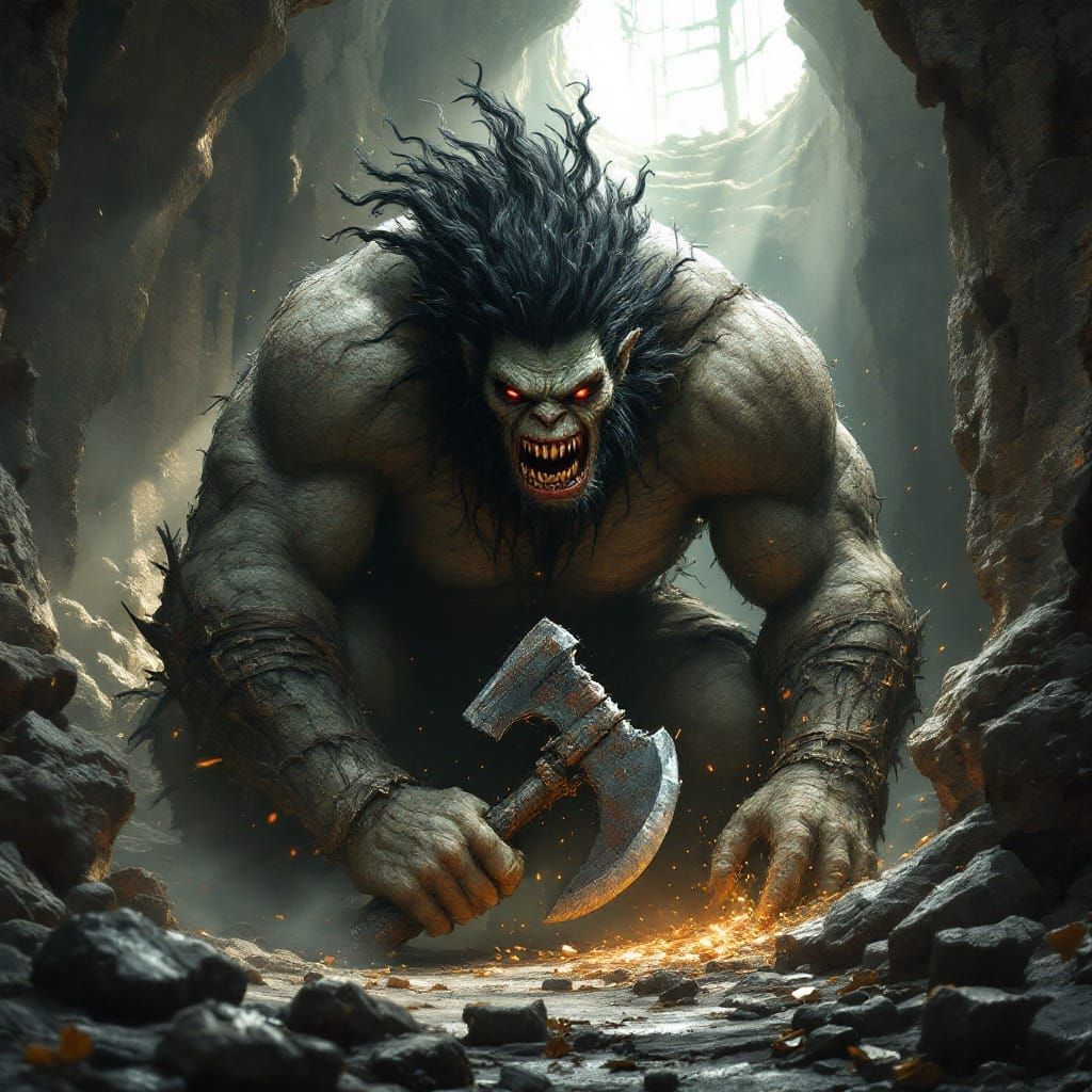 Ancient Troll Ruins in a Dystopian World