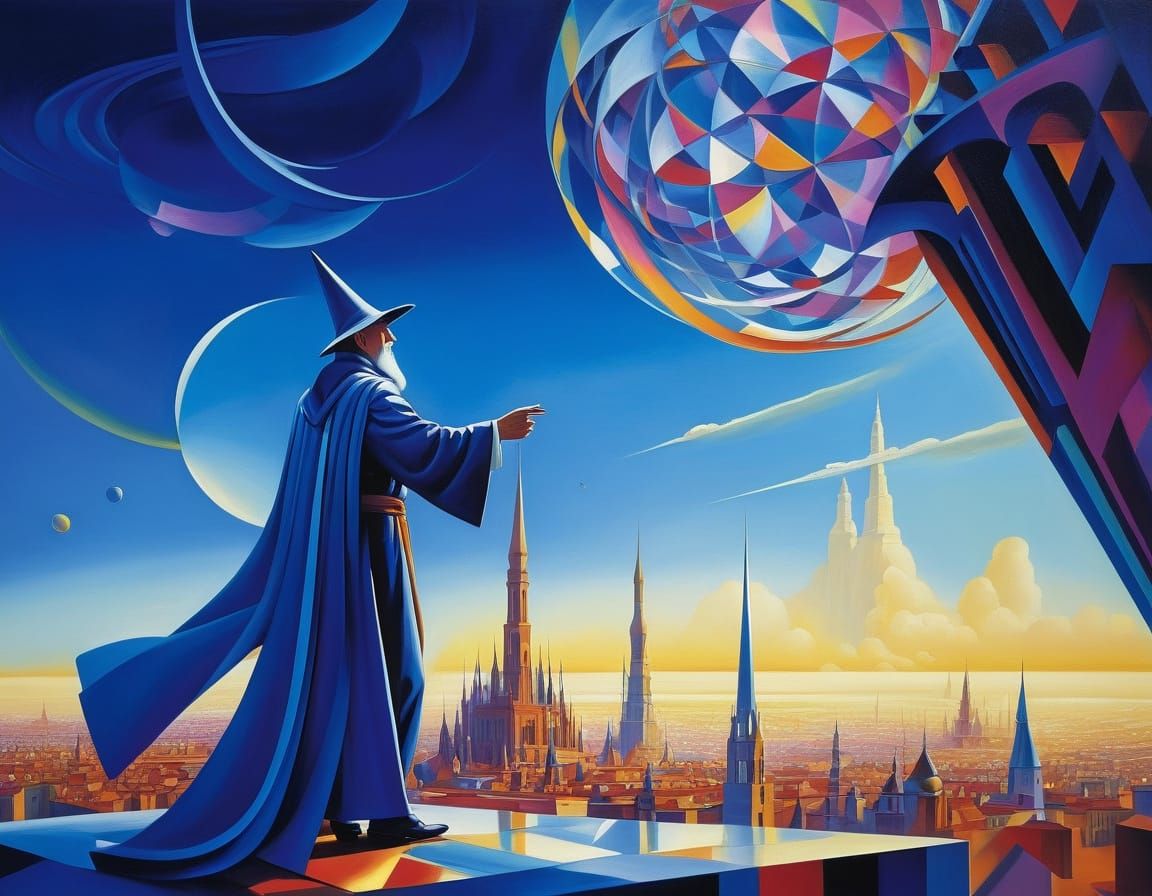 Cyberpunk Wizard Confronts Reality