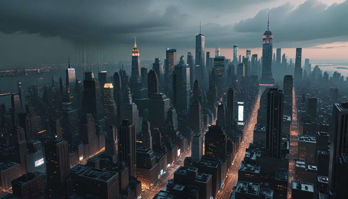 Cyberpunk New York City: A Futuristic Panorama