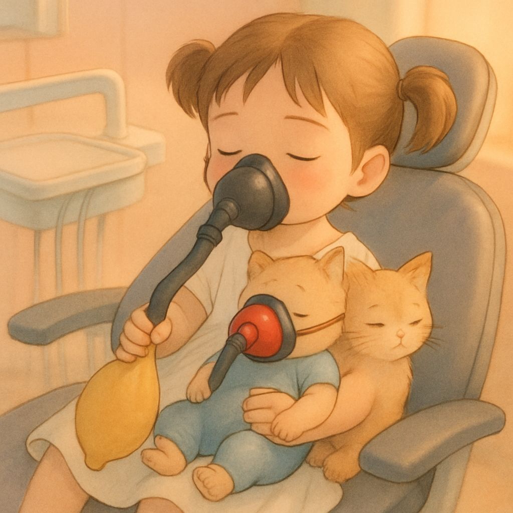 Kittens Under Anesthesia in Studio Ghibli Style