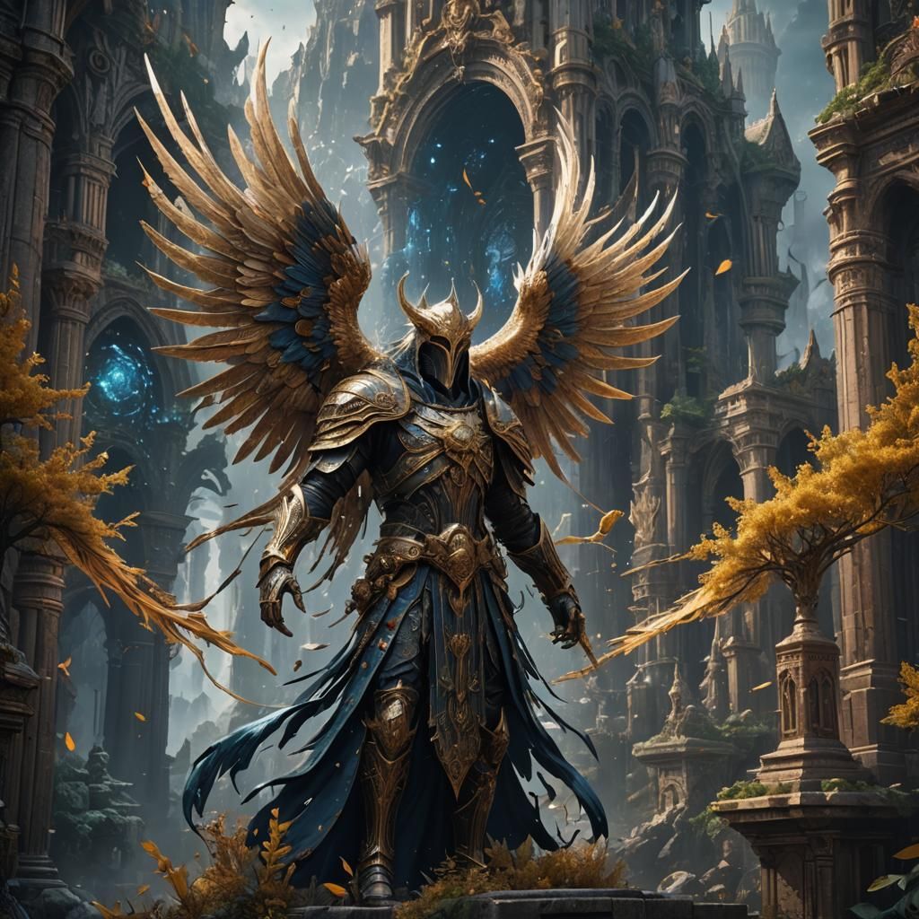 Detailed Seraphim Fantasy Concept Art in 8k