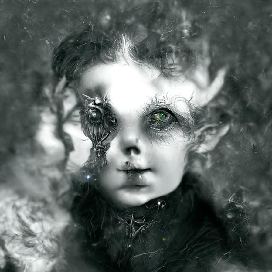 Terrifyingly Beautiful Faerie Child Portrait