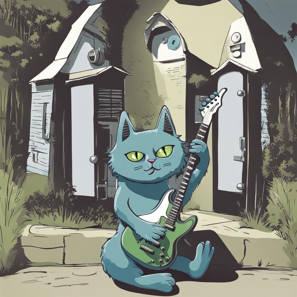 Blue Cat Plays Electric Guitar Blues