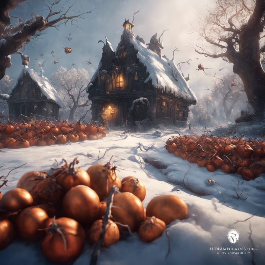 Bug's Perspective: Winter Harvest in Detailed Matte Painting