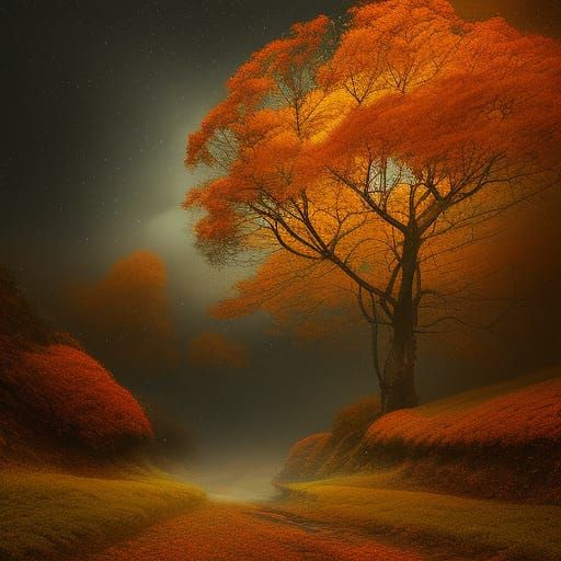 Epic Autumn Landscape: A Digital Masterpiece