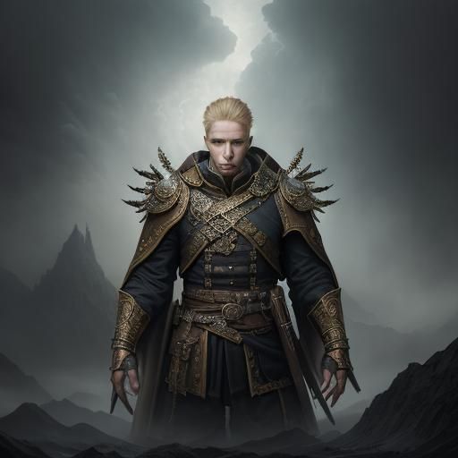 Young Blond Man Writes a Letter