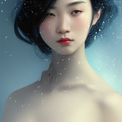 Chinese Woman Portrait with Dynamic Lighting