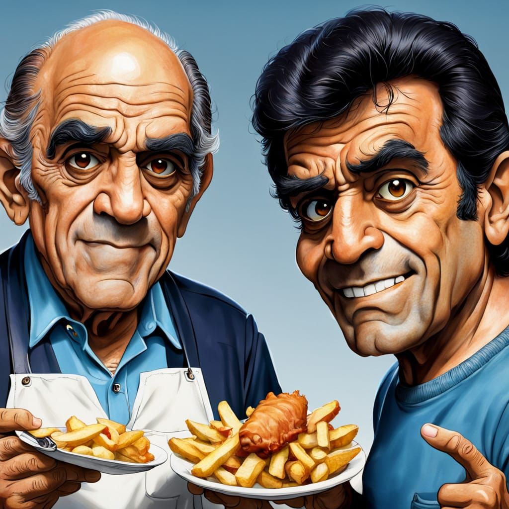 Fish and Chips Comedy Duo