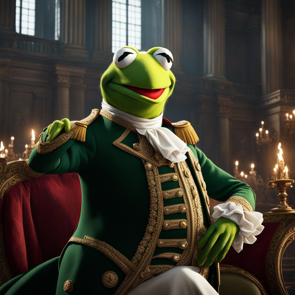 Kermit Frog's French Revolution Fate: Detailed Matte Paintin...