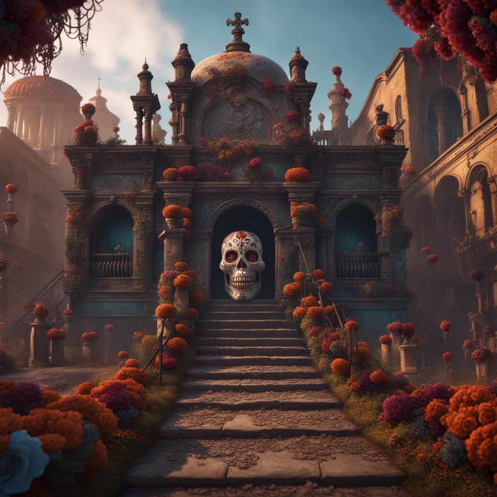Day of the Dead: Detailed Matte Painting