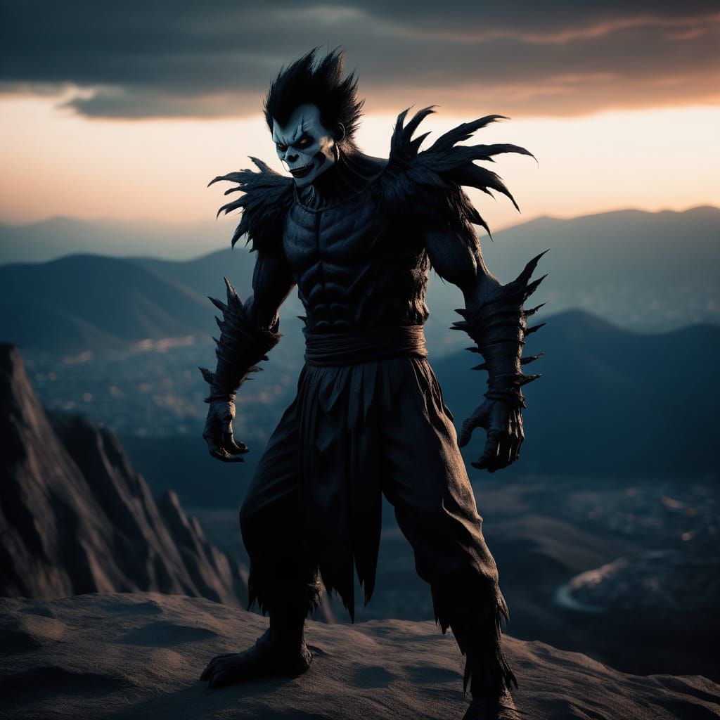 Epic Ryuk in Cinematic Sunset Glory