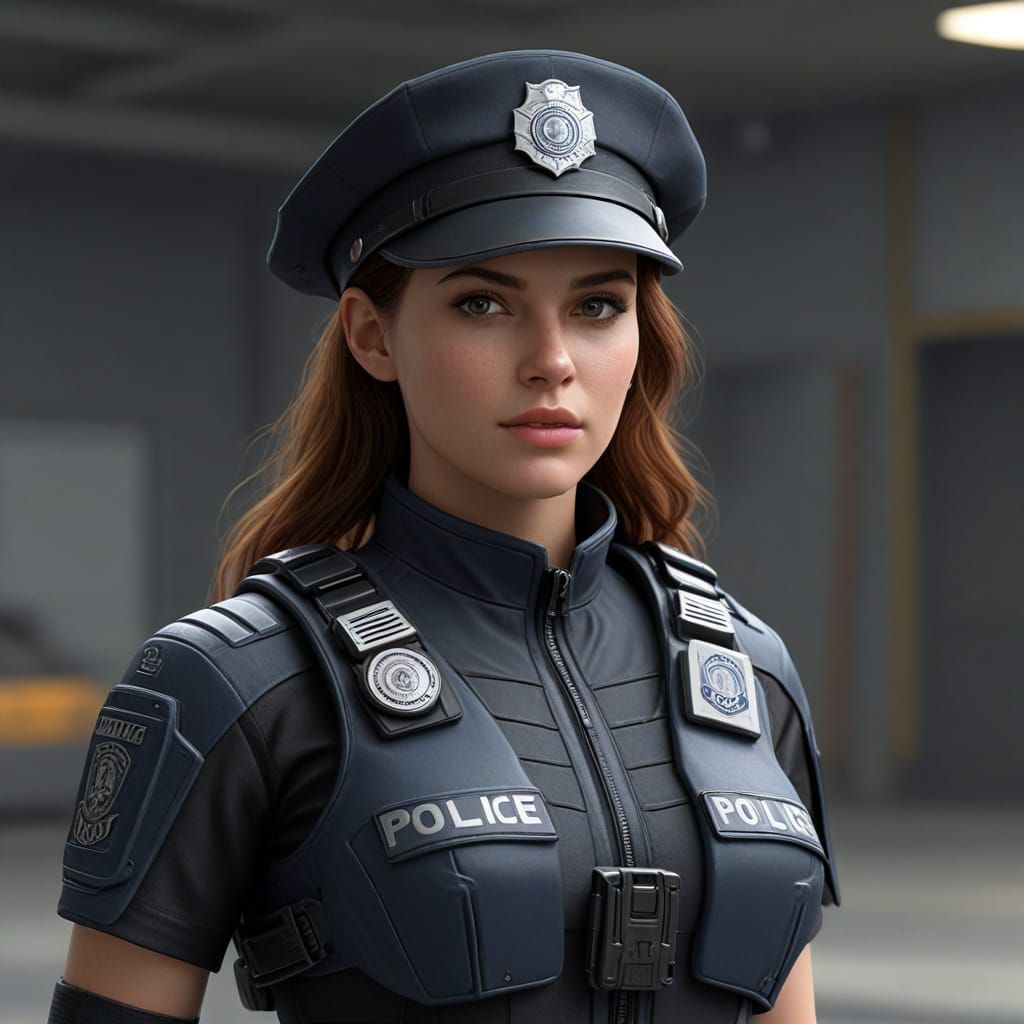 Scifi police girl...