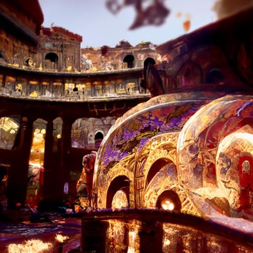 Dark Fantasy Colosseum: 8K Resolution Masterpiece