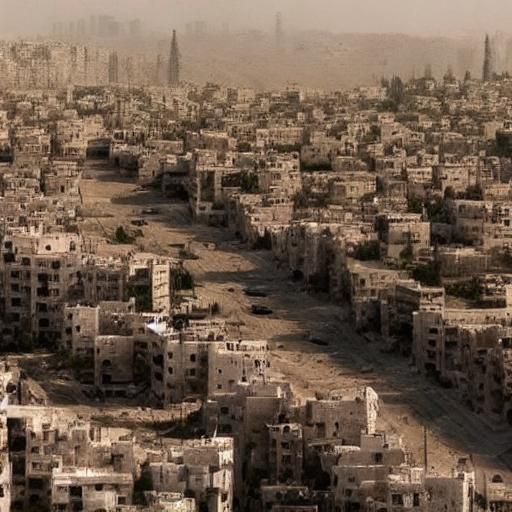 Israel Palestine Conflict Flags: Cinematic Digital Art