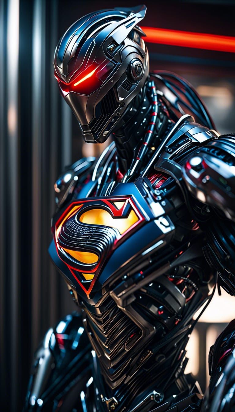 Robotic complex wired biomechanical cyborg Spawn-Superman