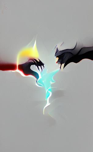 Dramatic Collision of Light and Darkness