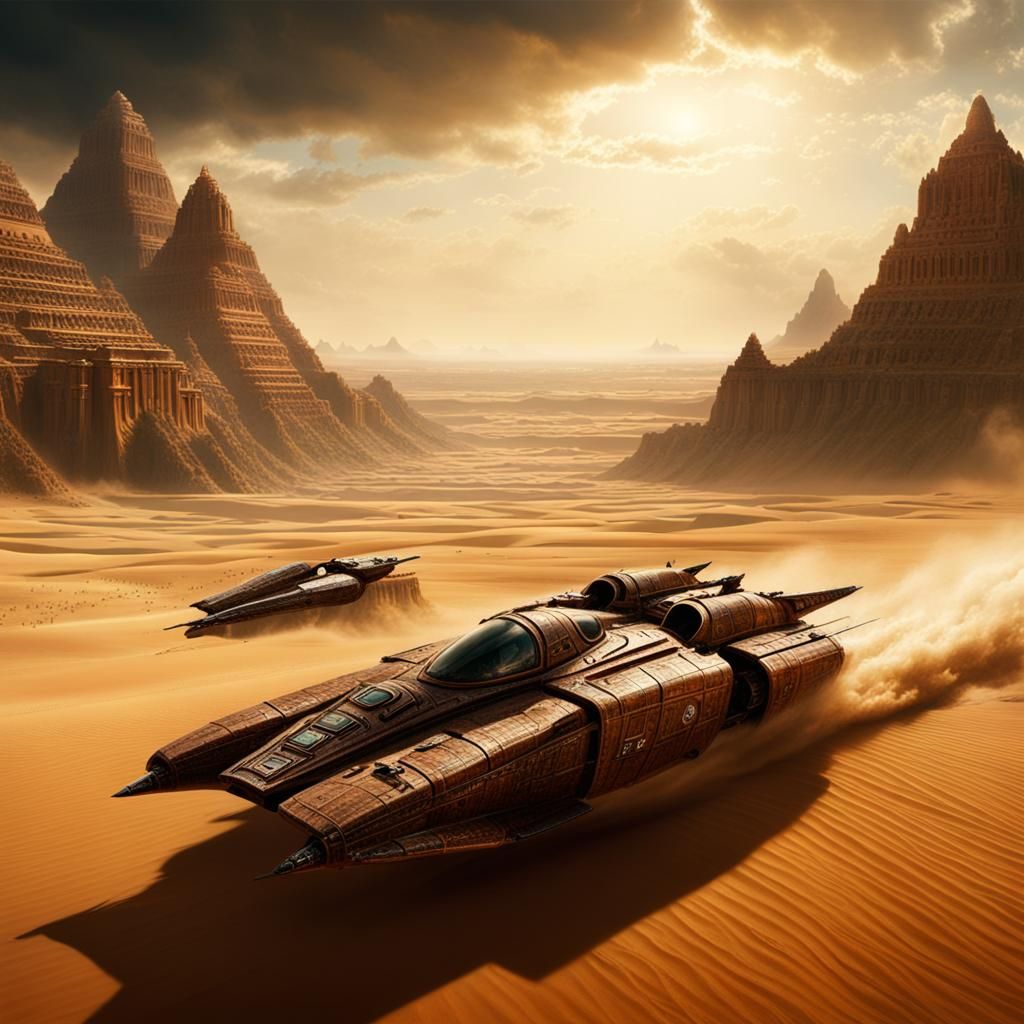 Ahsoka Tano Pod Racing: Epic Digital Matte Painting