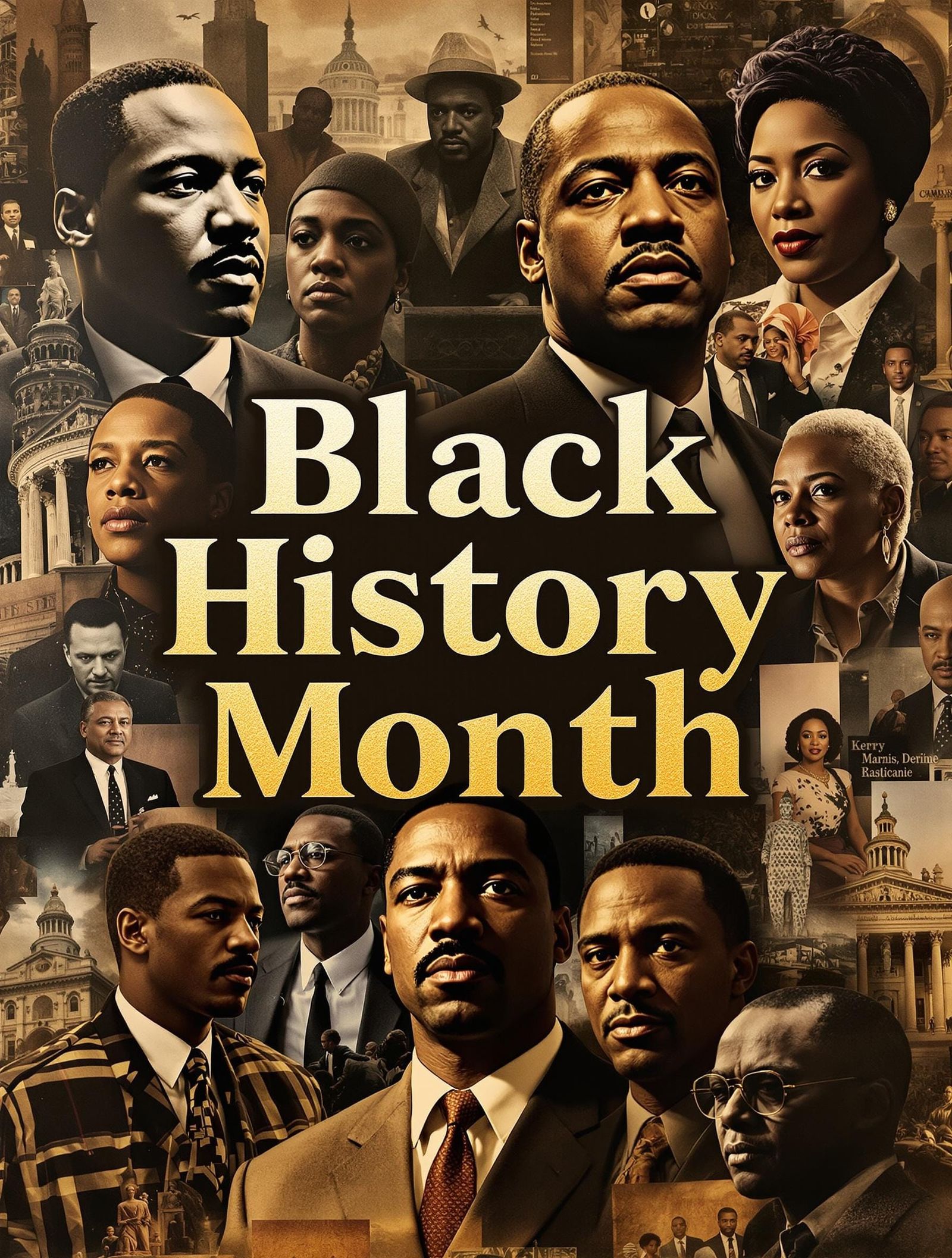 African American Icons in Photorealistic Glory