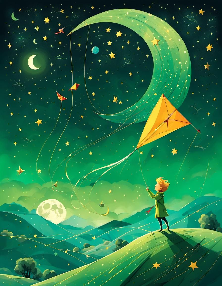 The Little Prince and his kite