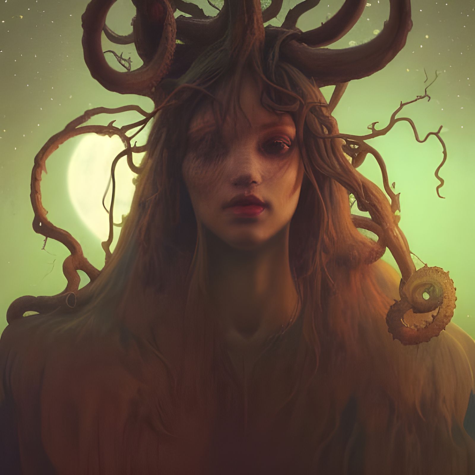 Shub-Niggurath Portrait in Hyperdetailed Style