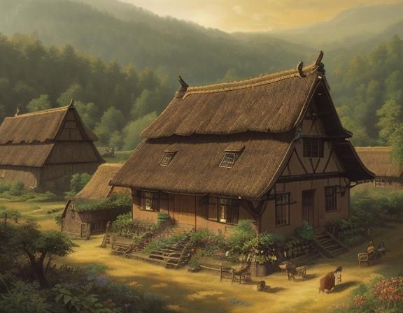 Prussian Tribes Gathering in a Preromantic Landscape