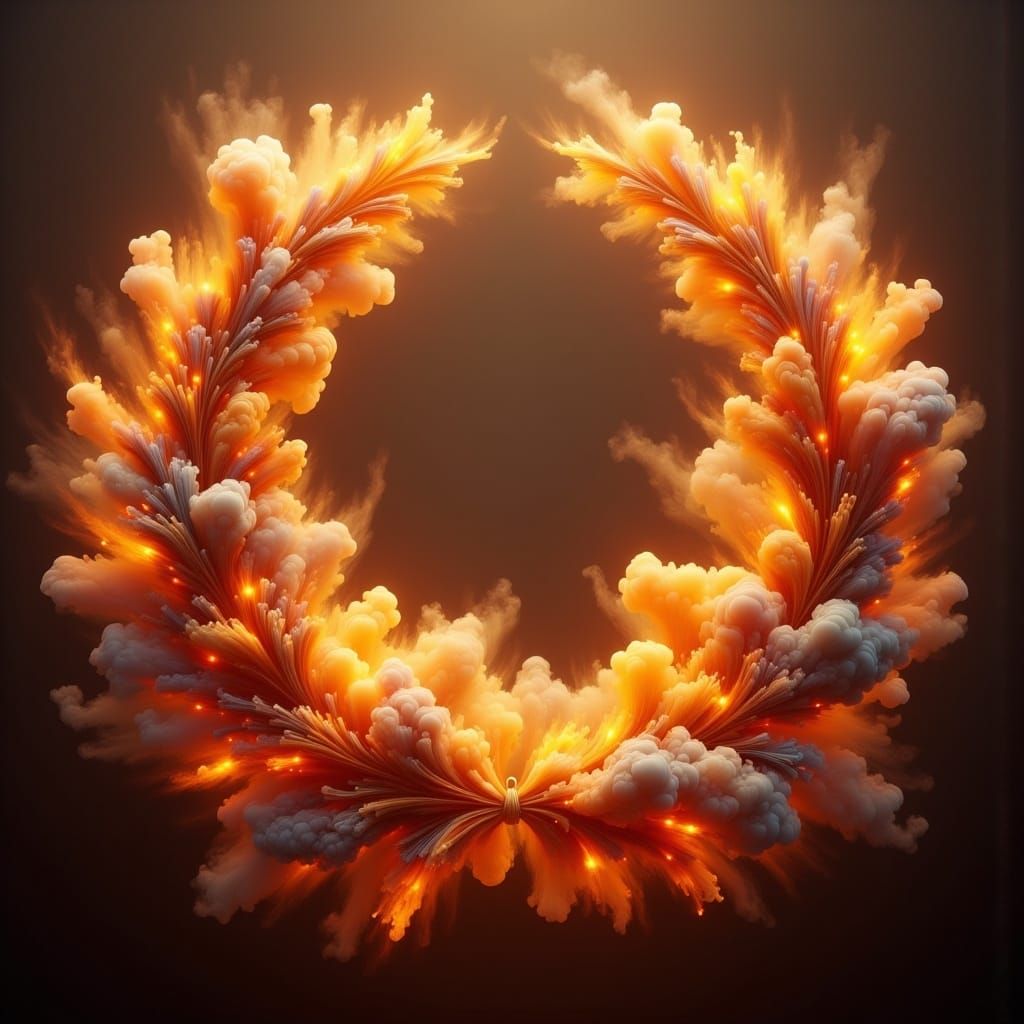 Golden Laurel Wreath of Divine Smoke