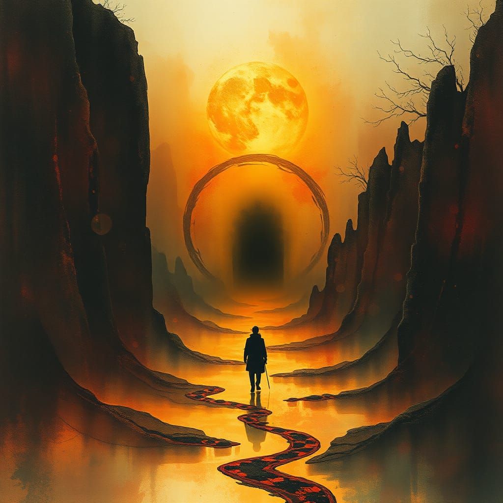 Ethereal Dreamscape: A Search for the Void in Alcohol Ink