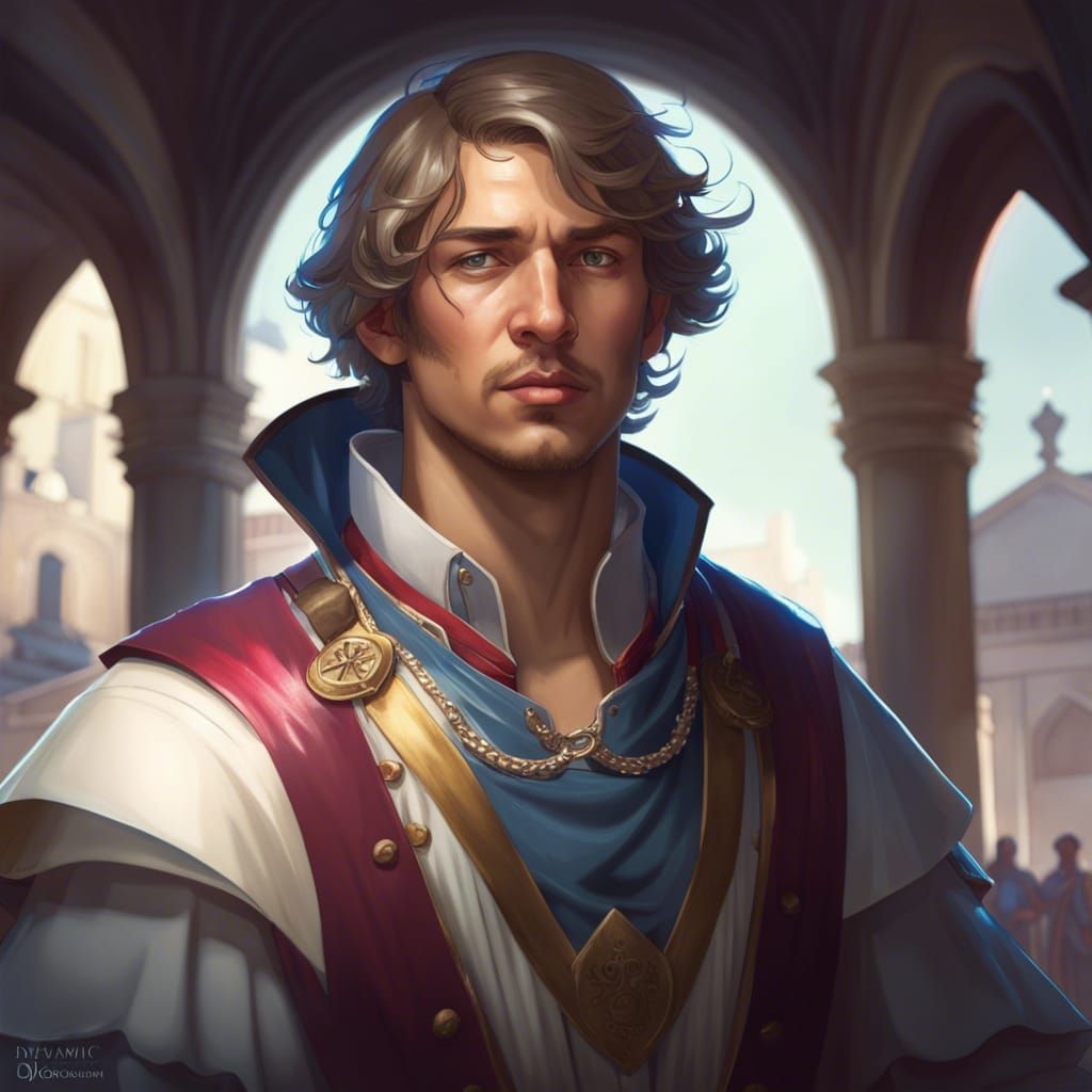 Columbus Leads to America: Hyperdetailed Portrait