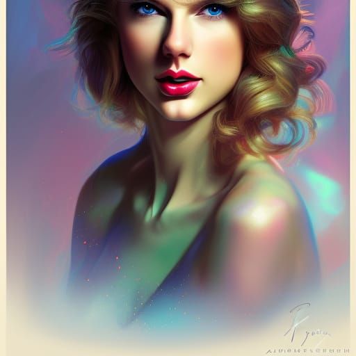 Taylor Swift in Vibrant, Surreal Candy Landscapes