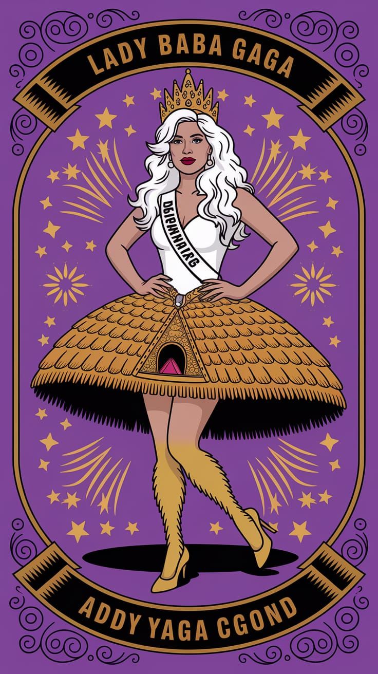 Lady Baba Yaga Gaga Beauty Pageant Contestant