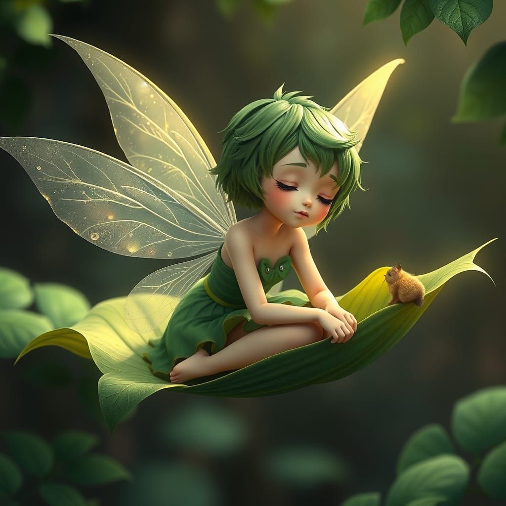 Enchanted Forest Maiden in Whimsical Oda-Inspired Style