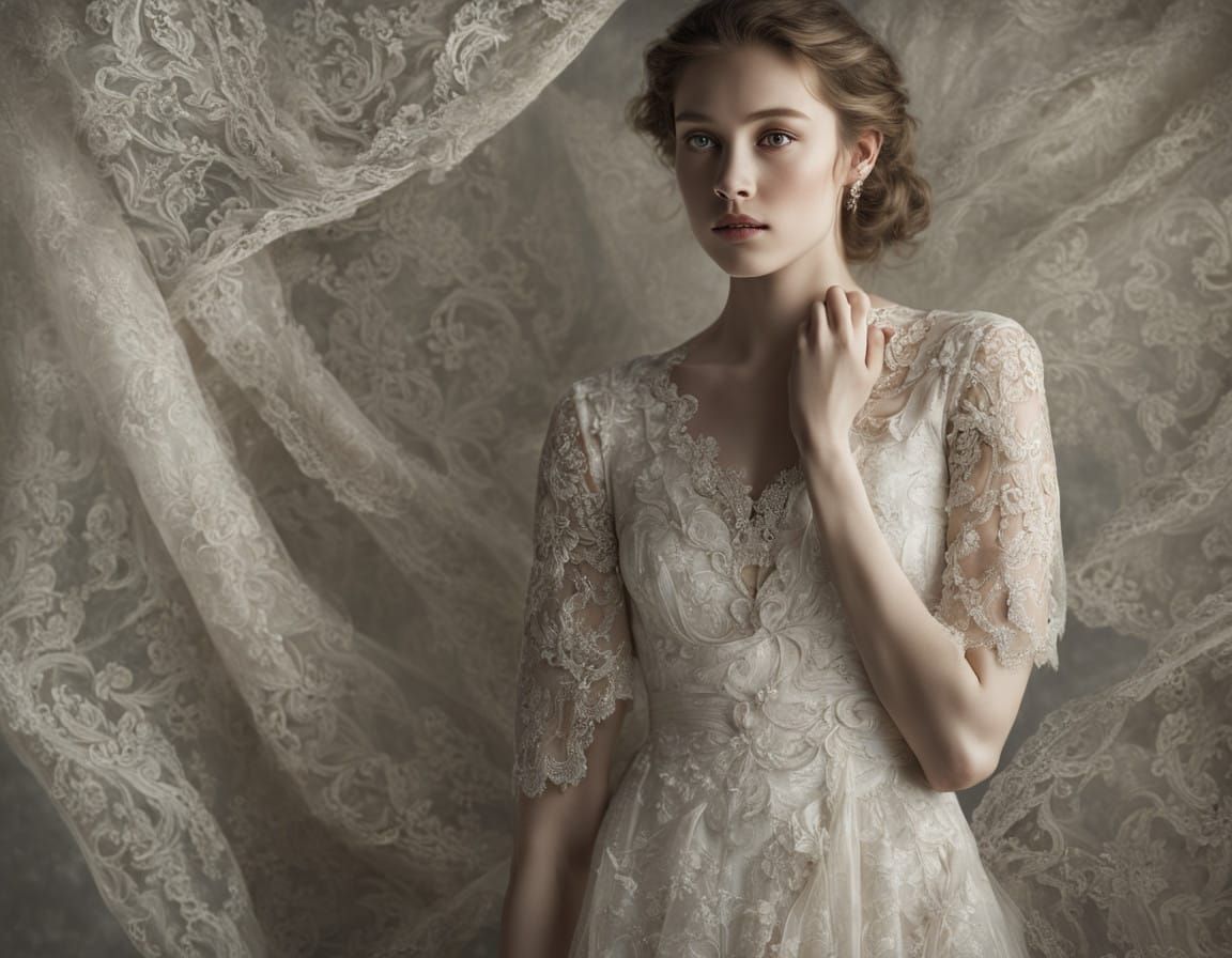 Elegant Photorealistic Portrait with Soft Natural Light