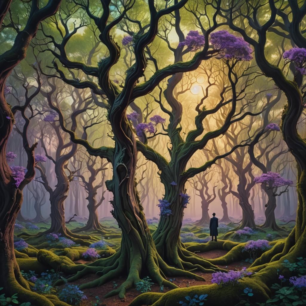 Dreamlike Forest: A Surrealist Vision