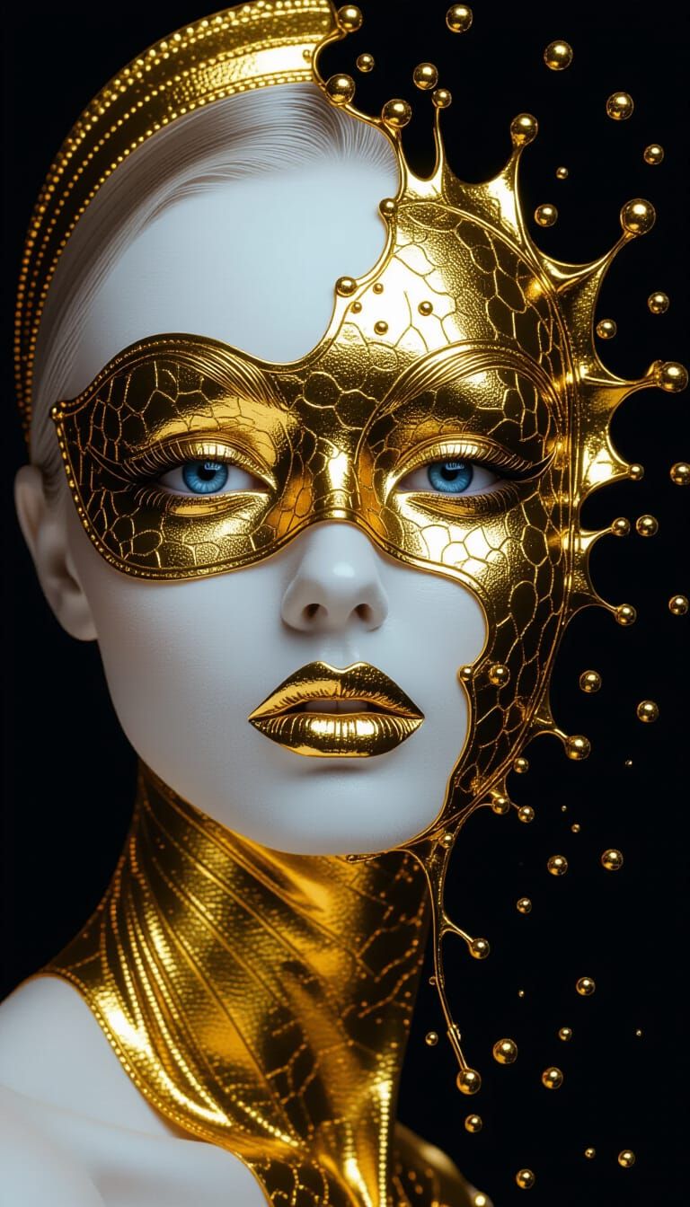 Golden face