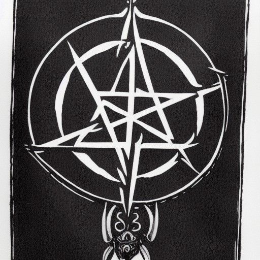 Dark Ritual: Pentagram and Goat Conjuring