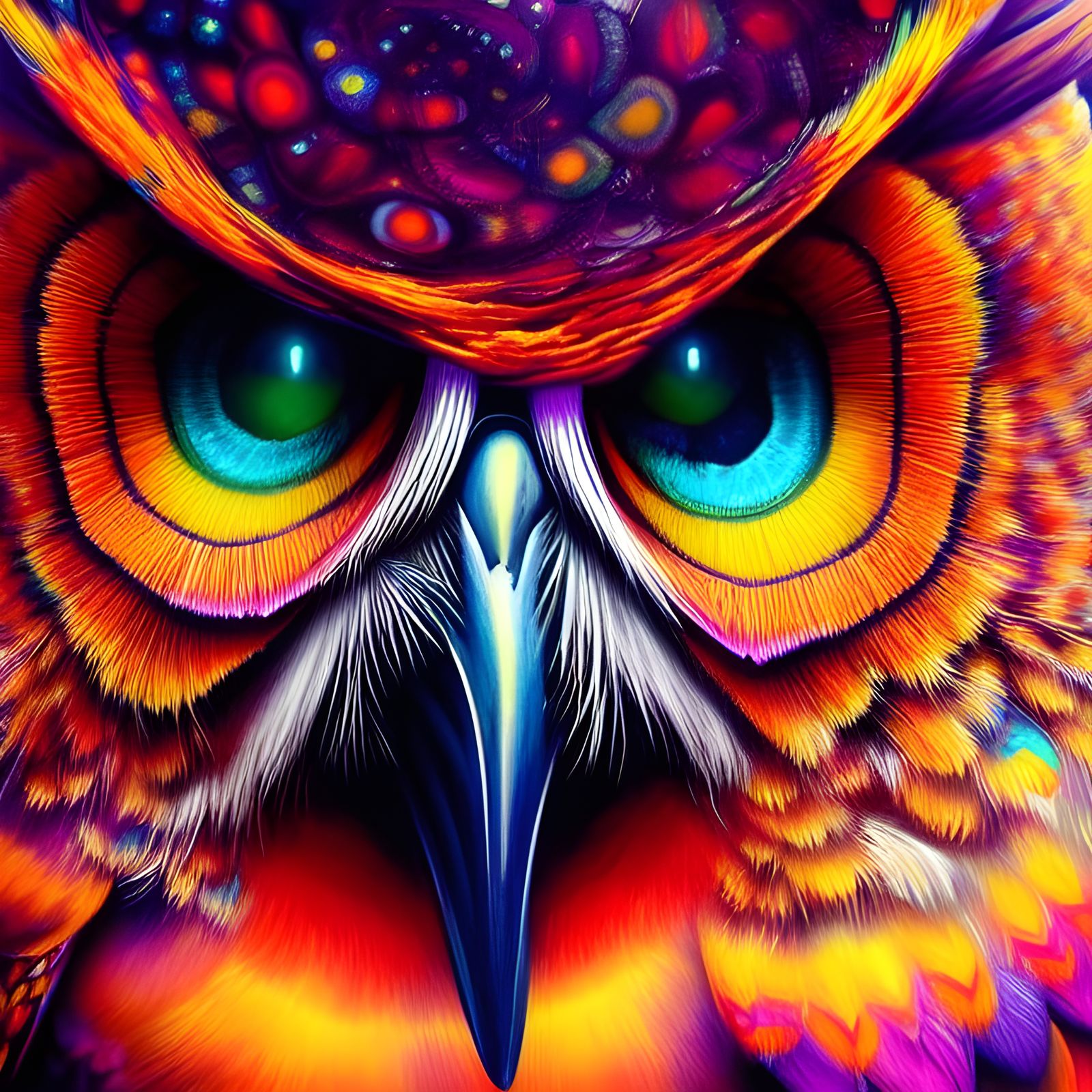 Psychedelic Owl