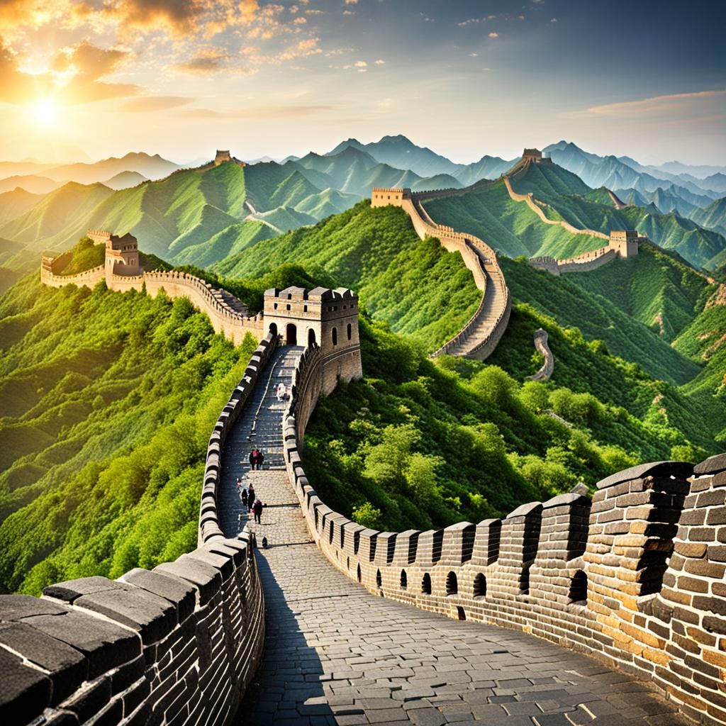 Great Wall of China AI Image