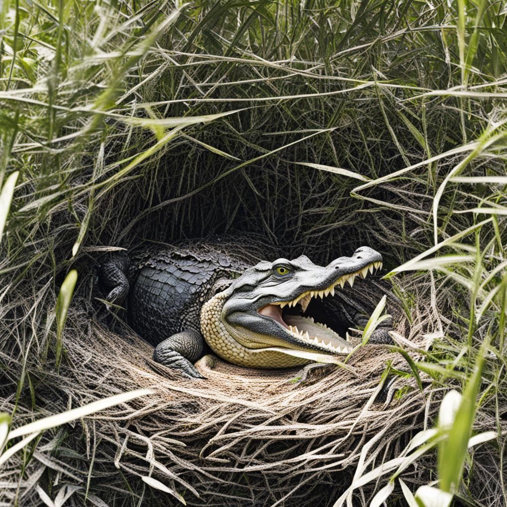 alligator nest