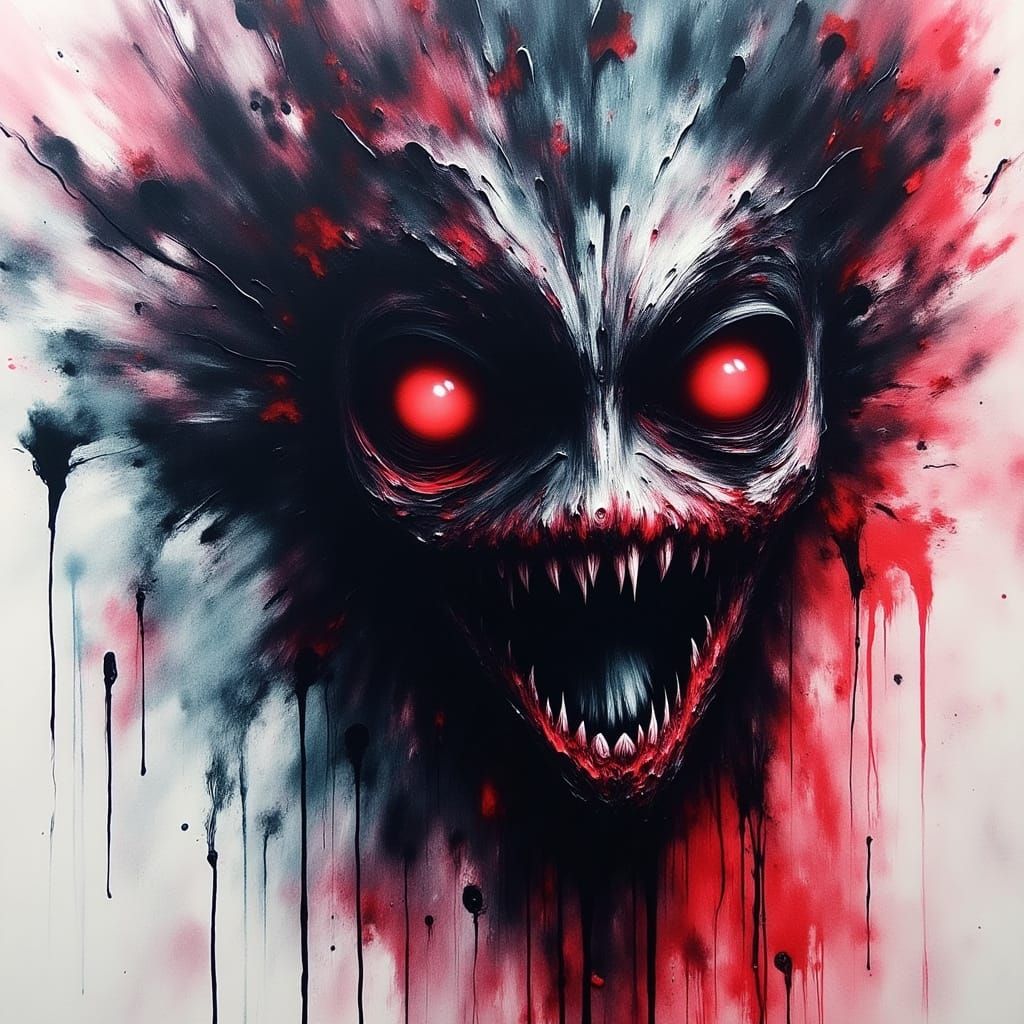 Moody Figures Emerging in Textured Graffiti Art