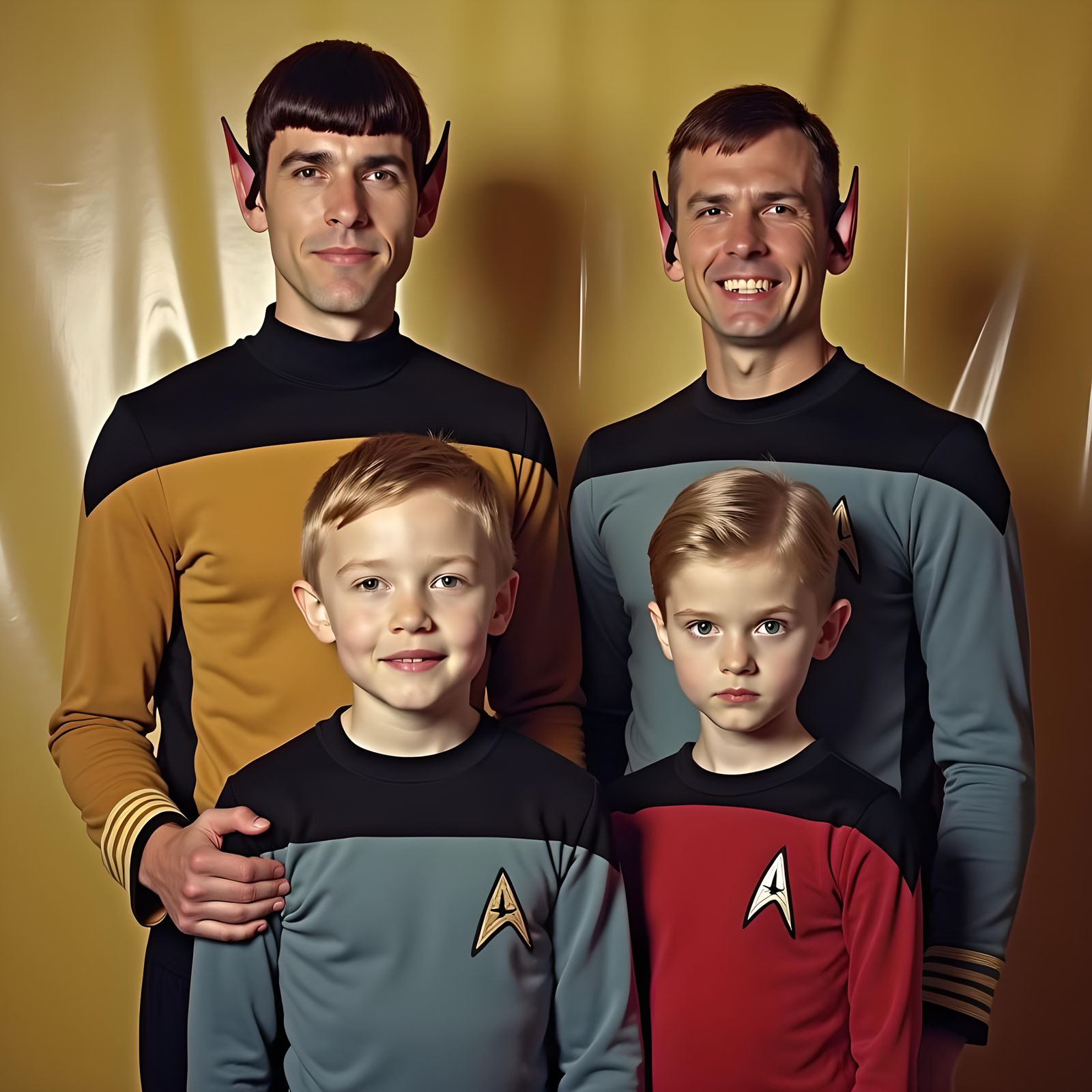 Awkward Spock Costume Family Photo