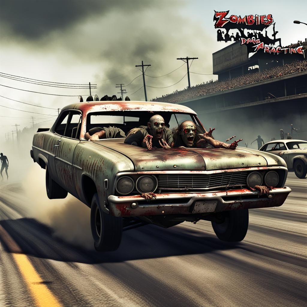 Zombie Drag Race in Post-Apocalyptic World